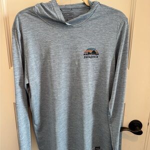 Patagonia Blue Capilene Cool sun hoody